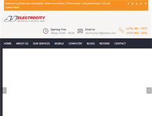 Tablet Screenshot of jjelectrocity.com
